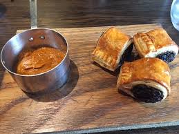 Black pudding sausage roll recipe for Everhot cooking