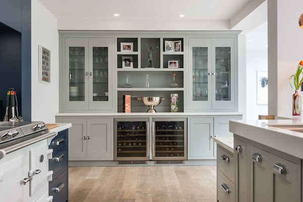 Christopher Howard cabinets with integrated wine fridges