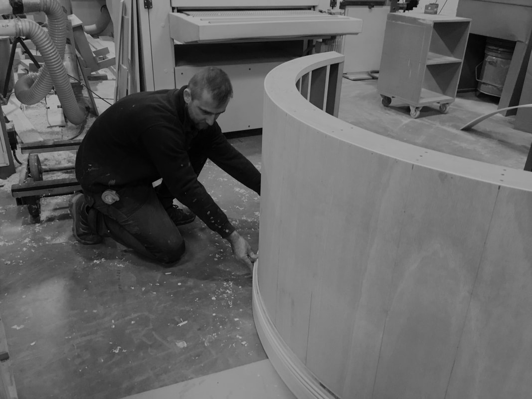 Curved furniture by Christopher Howard