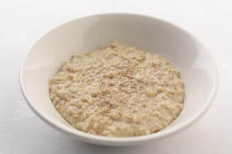 Pinhead oatmeal porridge cooked overnight in an Everhot