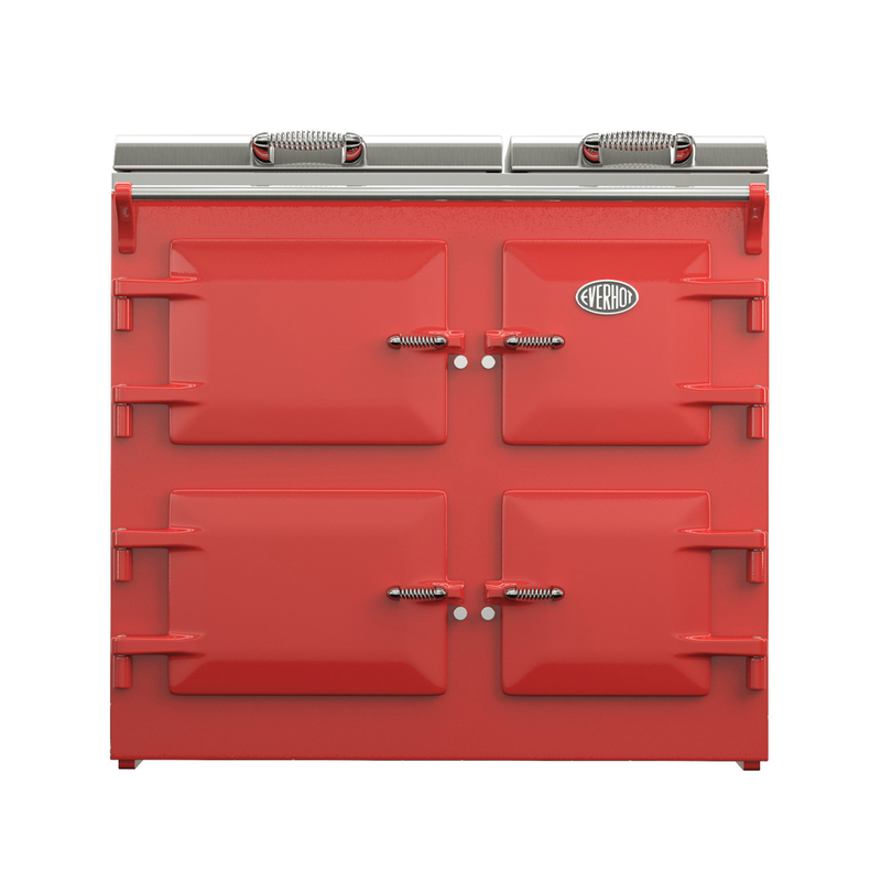 Everhot 100 cooker in Pillar Box Red