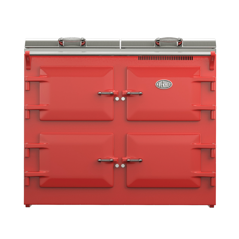 Everhot 110 cooker in Pillar Box Red