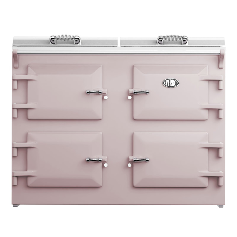 Everhot 120 cooker in Dusky Pink