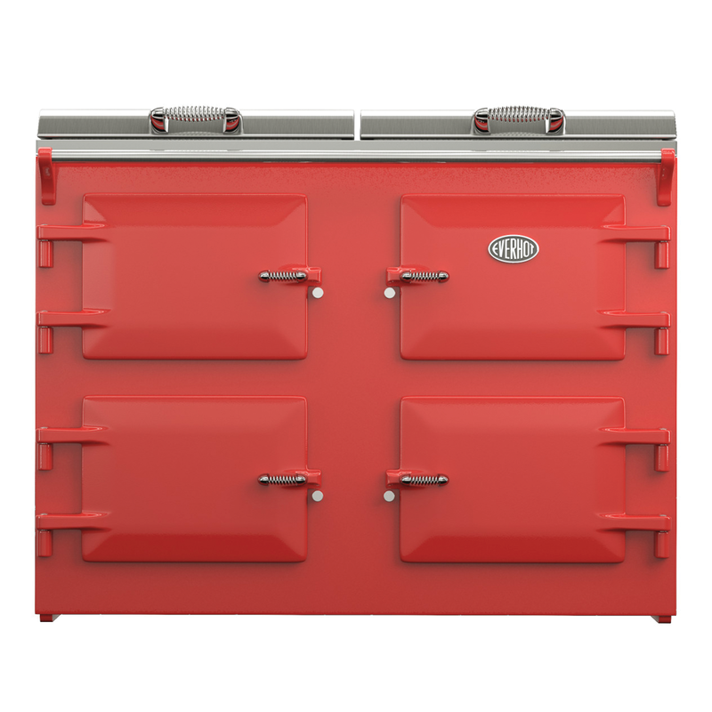 Everhot 120 cooker in Pillar Box Red