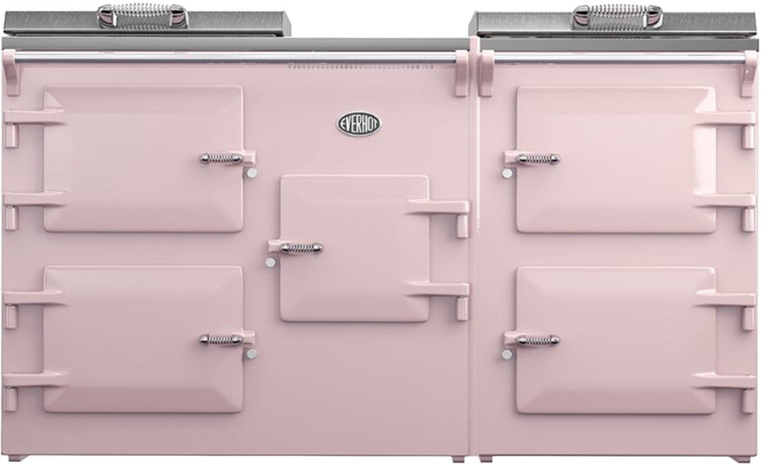 Everhot 160 cooker in Dusky Pink