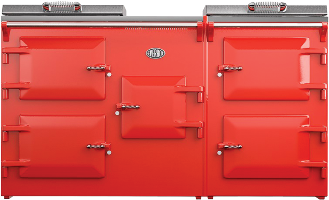 Everhot 160 cooker in Pillar Box Red
