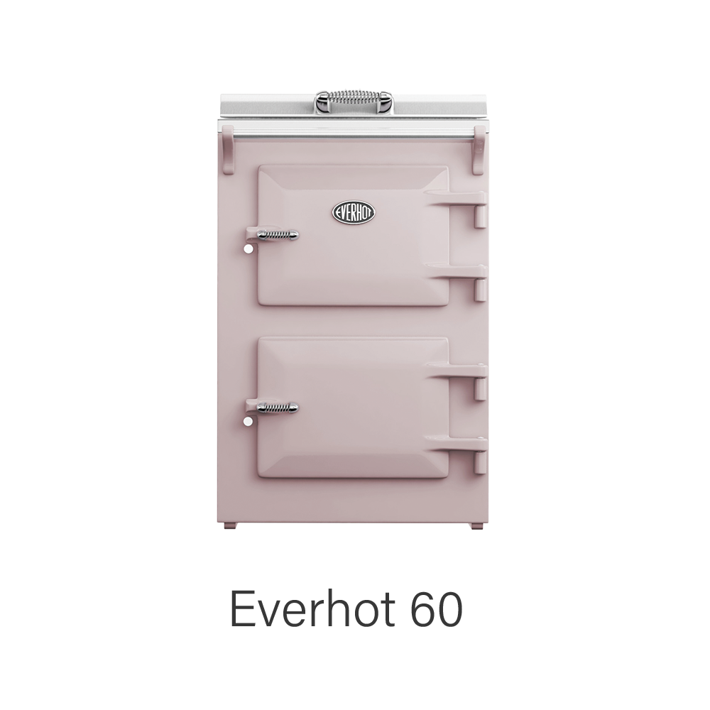 Everhot 60 cooker in Dusky Pink