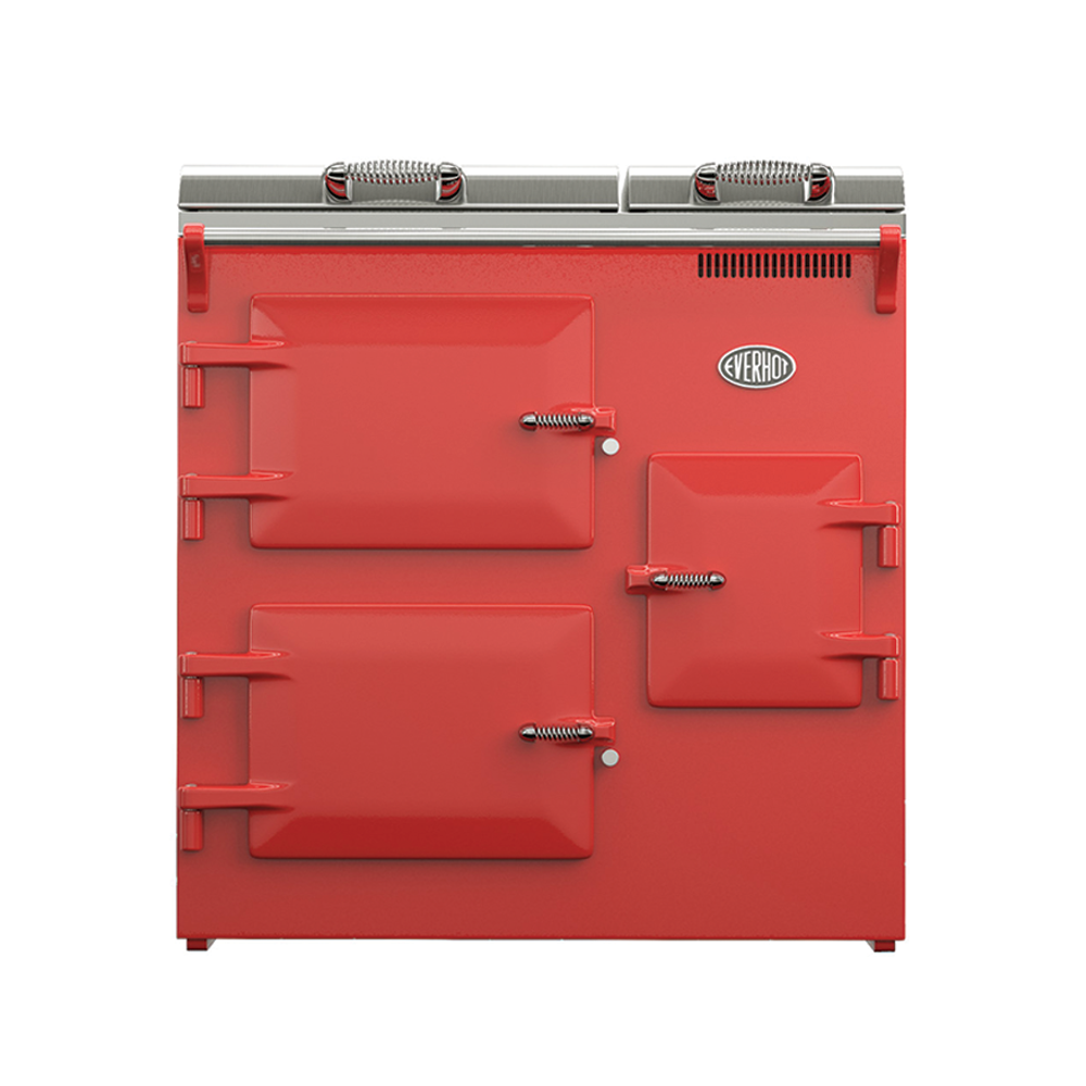 Everhot 90 cooker in Pillar Box Red